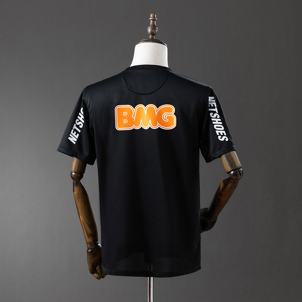 Santos 12/13 Black Retro Jersey – Brazilian Street Style Edition