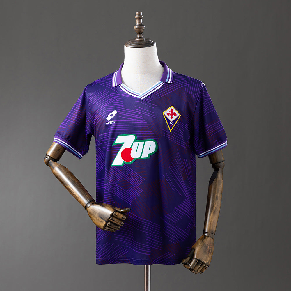 Fiorentina 92/93 Home Retro Jersey – Classic Viola Heritage