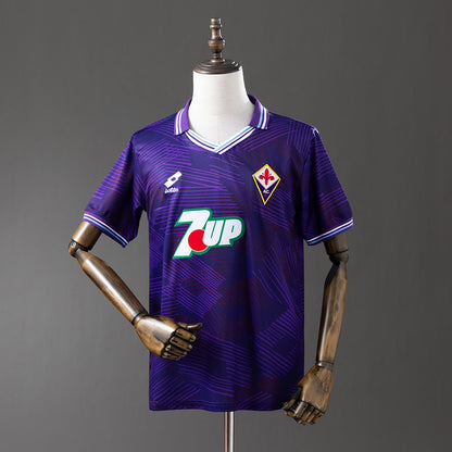 Fiorentina 92/93 Home Retro Jersey – Classic Viola Heritage