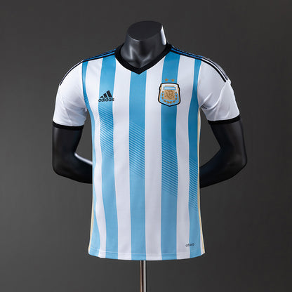 Argentina 2014 Home Player Version Retro Jersey – World Cup Final Run