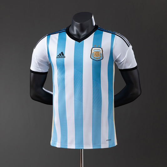 Argentina 2014 Home Player Version Retro Jersey – World Cup Final Run