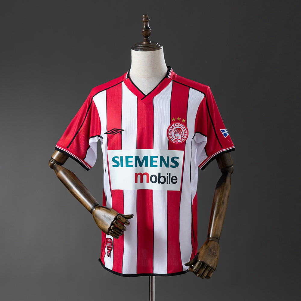 Olympiacos 02/03 Home Retro Jersey – Greek Champions Tradition