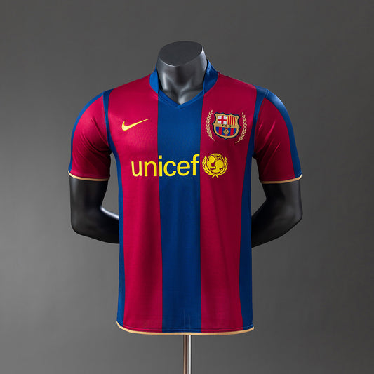 Barcelona 07/08 Home Retro Jersey – Pre-Guardiola Transition Era