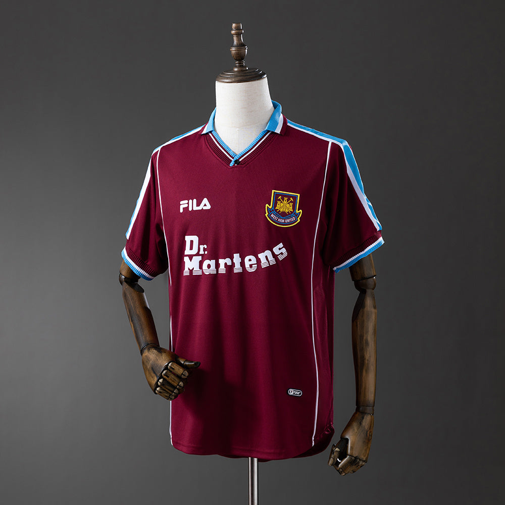 West Ham United 99/01 Home Retro Jersey – Classic Premier League Era