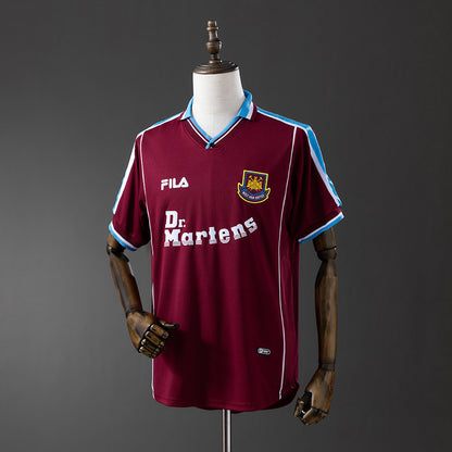 West Ham United 99/01 Home Retro Jersey – Classic Premier League Era